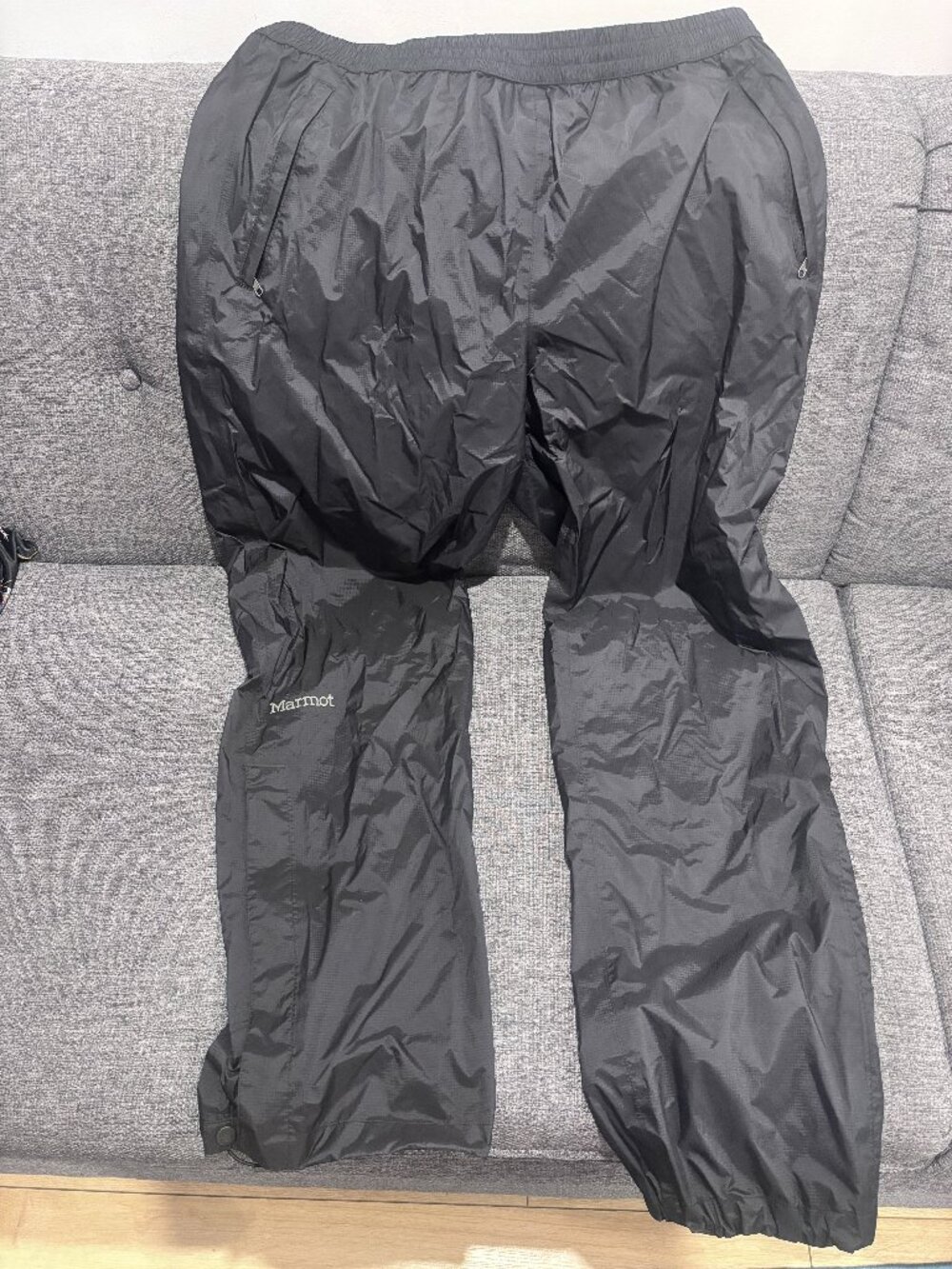 XL Black Marmot Rain Pants